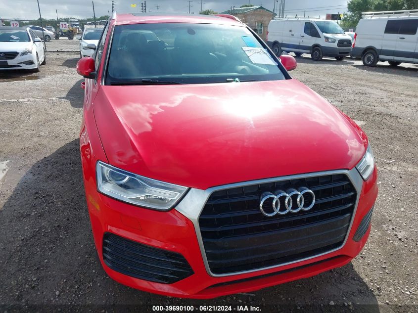 2018 Audi Q3 2.0T Premium/2.0T Sport Premium VIN: WA1BCCFSXJR016238 Lot: 39690100