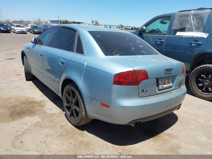 2006 Audi A4 2.0T VIN: WAUAF78E66A096583 Lot: 39690113