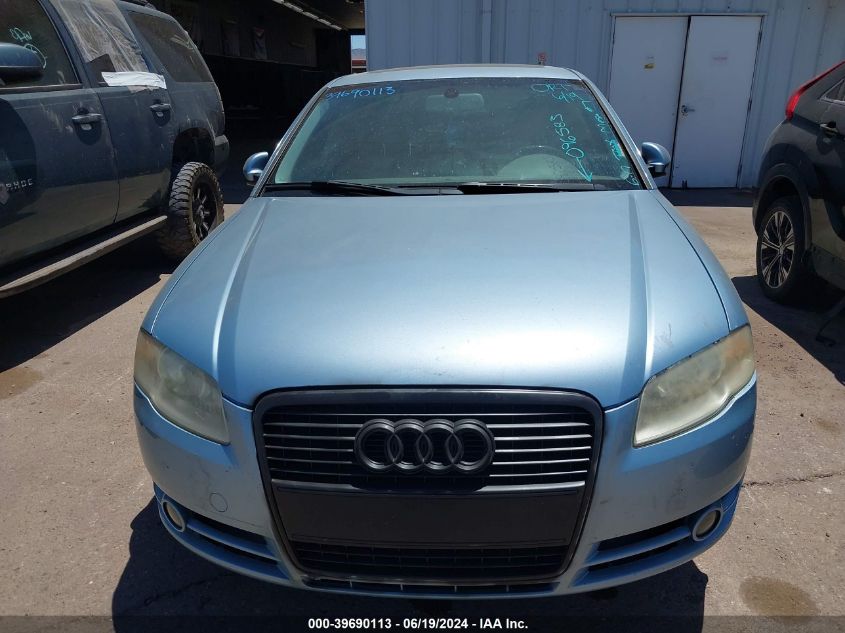 2006 Audi A4 2.0T VIN: WAUAF78E66A096583 Lot: 39690113