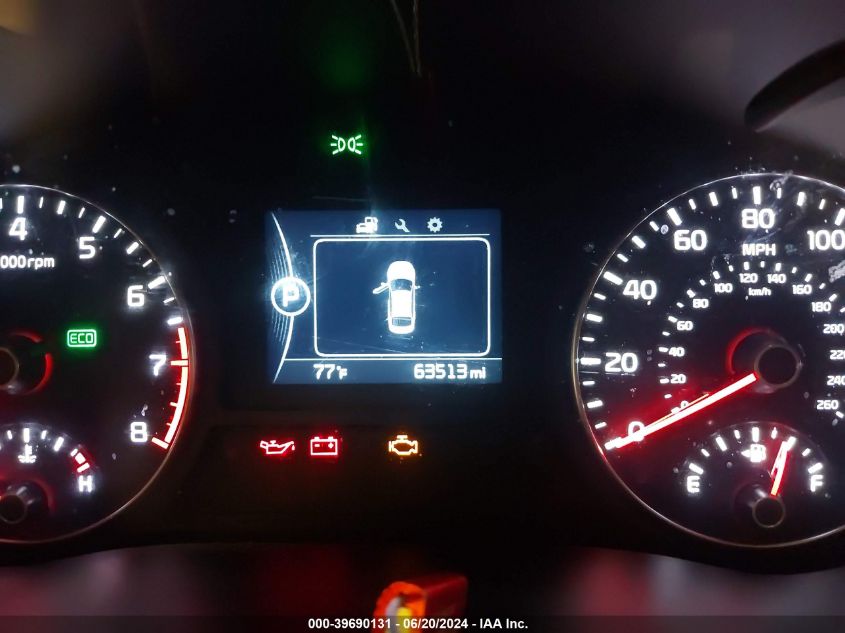 2016 Kia Optima Lx VIN: KNAGT4L38G5110419 Lot: 39690131