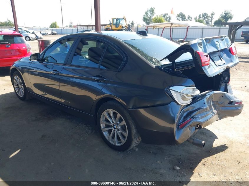 2016 BMW 320 I VIN: WBA8A9C59GK618490 Lot: 39690146