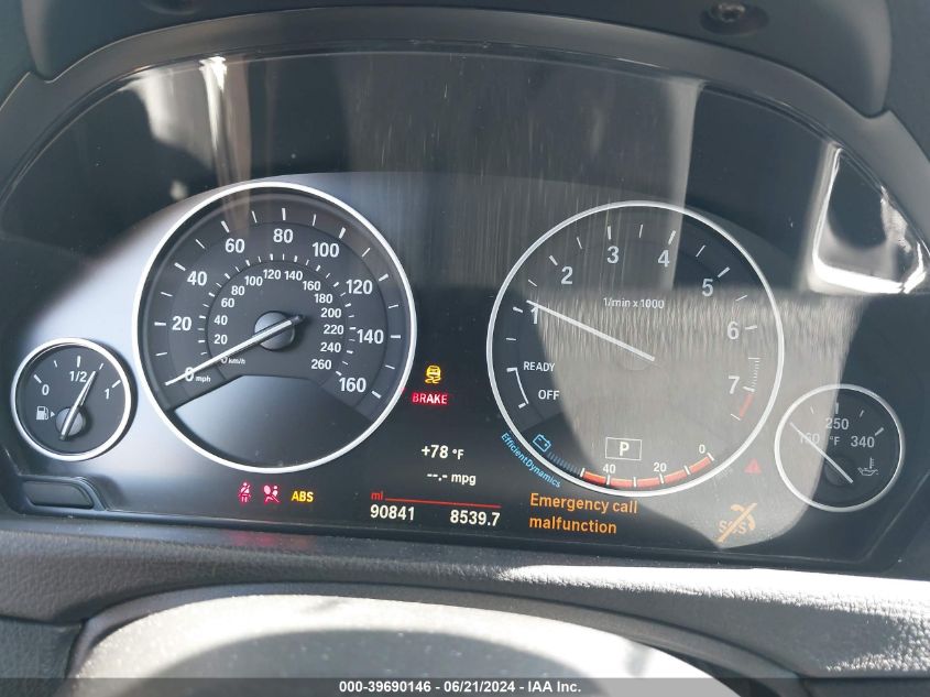 2016 BMW 320 I VIN: WBA8A9C59GK618490 Lot: 39690146