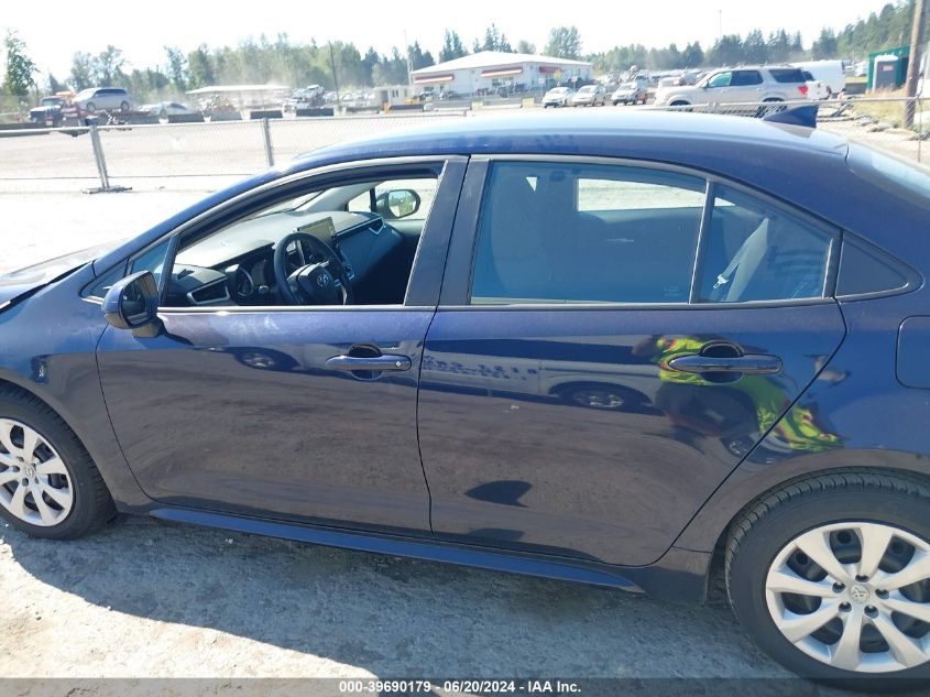 2021 Toyota Corolla Le VIN: 5YFEPMAE6MP256268 Lot: 39690179