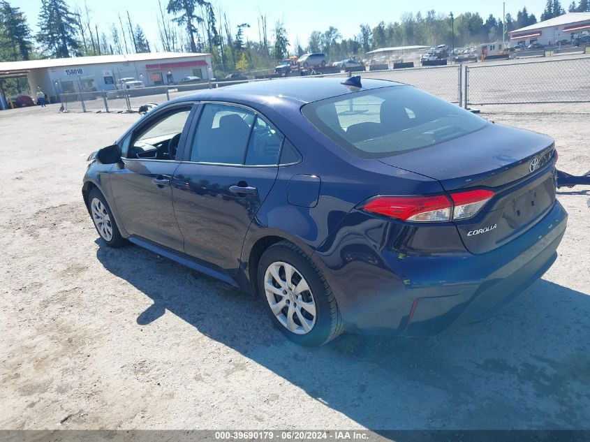 2021 Toyota Corolla Le VIN: 5YFEPMAE6MP256268 Lot: 39690179