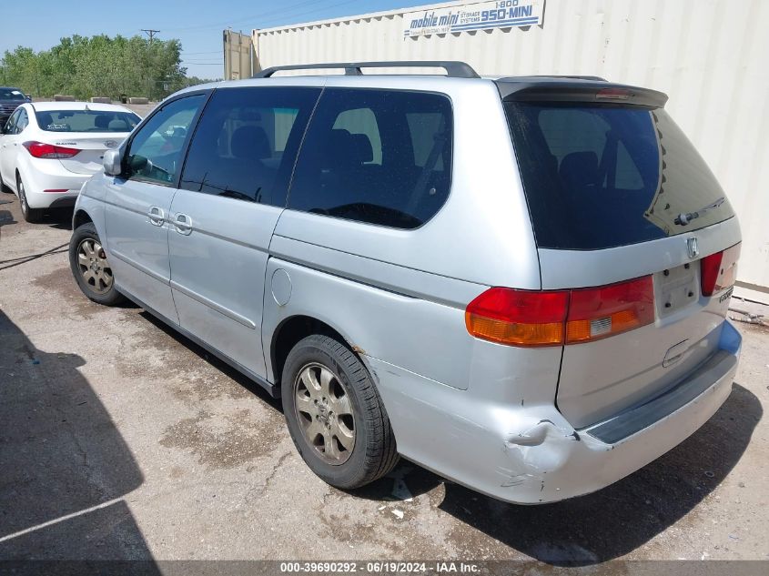 2002 Honda Odyssey Ex-L VIN: 2HKRL18022H552064 Lot: 39690292