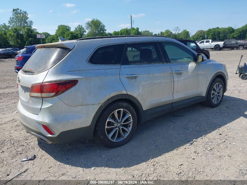 2017 Hyundai Santa Fe Se VIN: KM8SM4HFXHU207024 Lot: 39690297