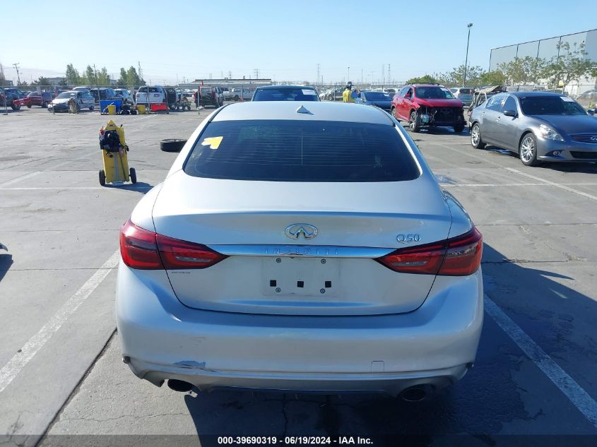 2018 Infiniti Q50 3.0T Luxe VIN: JN1EV7AP2JM350593 Lot: 39690319