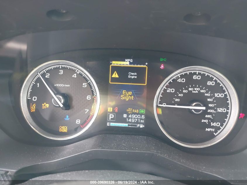 2022 Subaru Forester Touring VIN: JF2SKARC2NH436722 Lot: 39690326