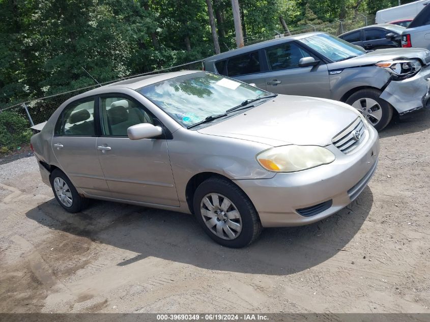 2003 Toyota Corolla Ce/Le/S VIN: 2T1BR38E23C080315 Lot: 39690349