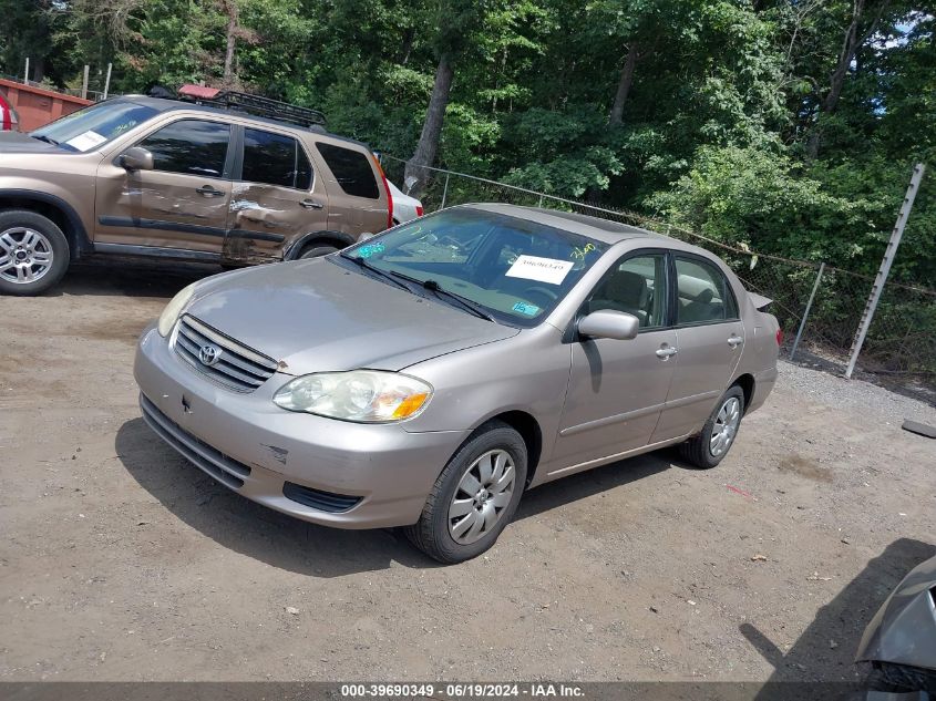 2003 Toyota Corolla Ce/Le/S VIN: 2T1BR38E23C080315 Lot: 39690349