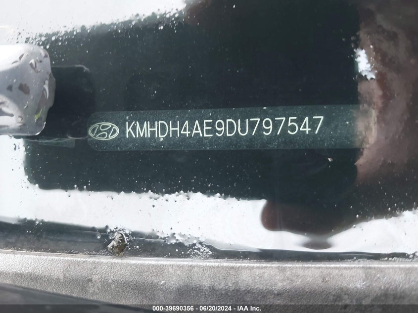 2013 Hyundai Elantra Gls VIN: KMHDH4AE9DU797547 Lot: 39690356