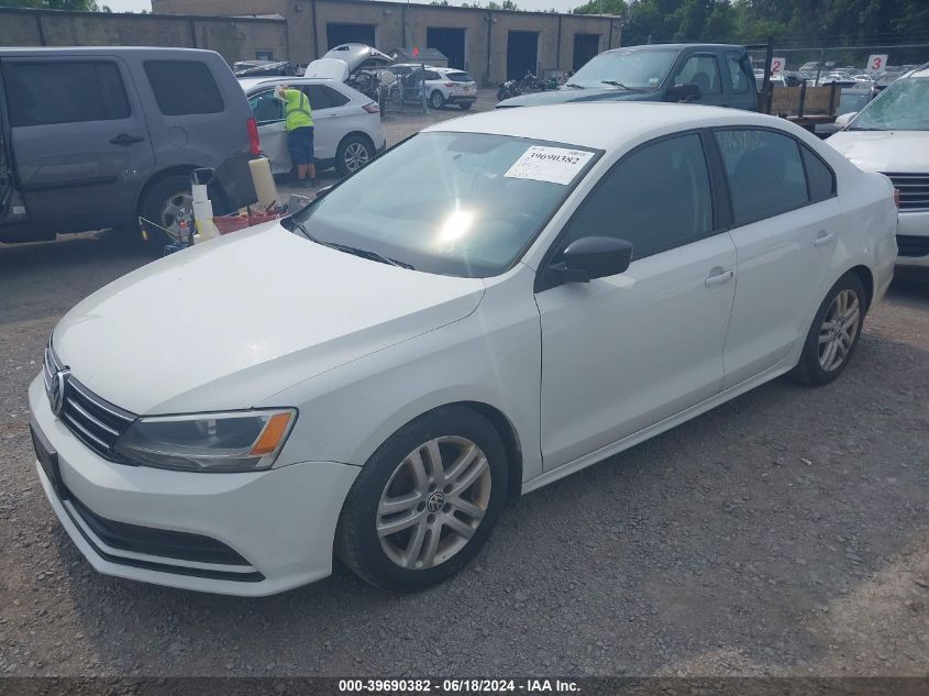 2015 Volkswagen Jetta 2.0L S VIN: 3VW2K7AJ3FM222411 Lot: 39690382