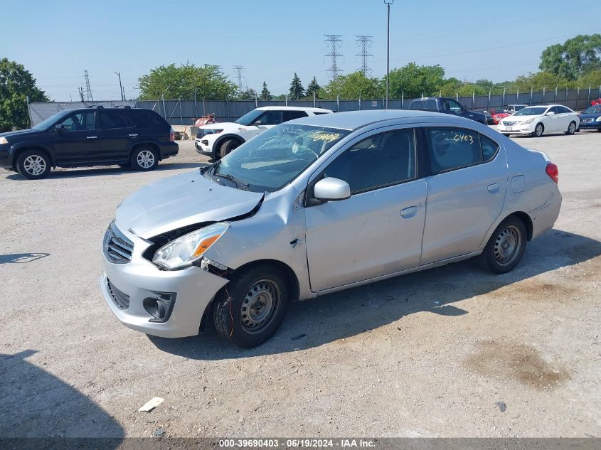 2017 Mitsubishi Mirage G4 Es VIN: ML32F3FJ0HH001755 Lot: 39690403