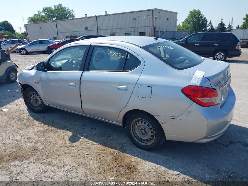 2017 Mitsubishi Mirage G4 Es VIN: ML32F3FJ0HH001755 Lot: 39690403