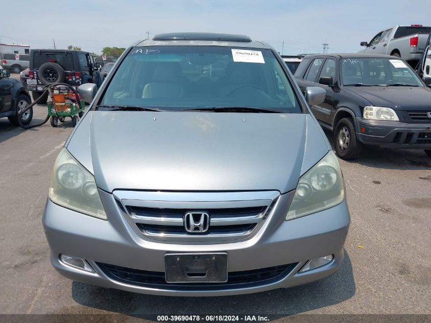 2006 Honda Odyssey Touring VIN: 5FNRL38846B022586 Lot: 39690478