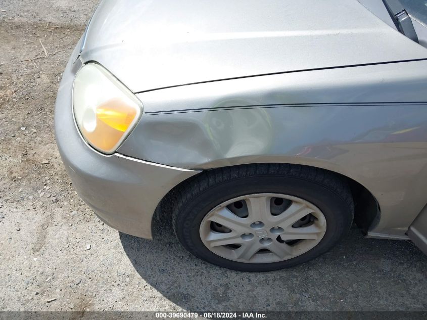 2003 Honda Civic Ex VIN: 2HGES26793H529481 Lot: 39690479