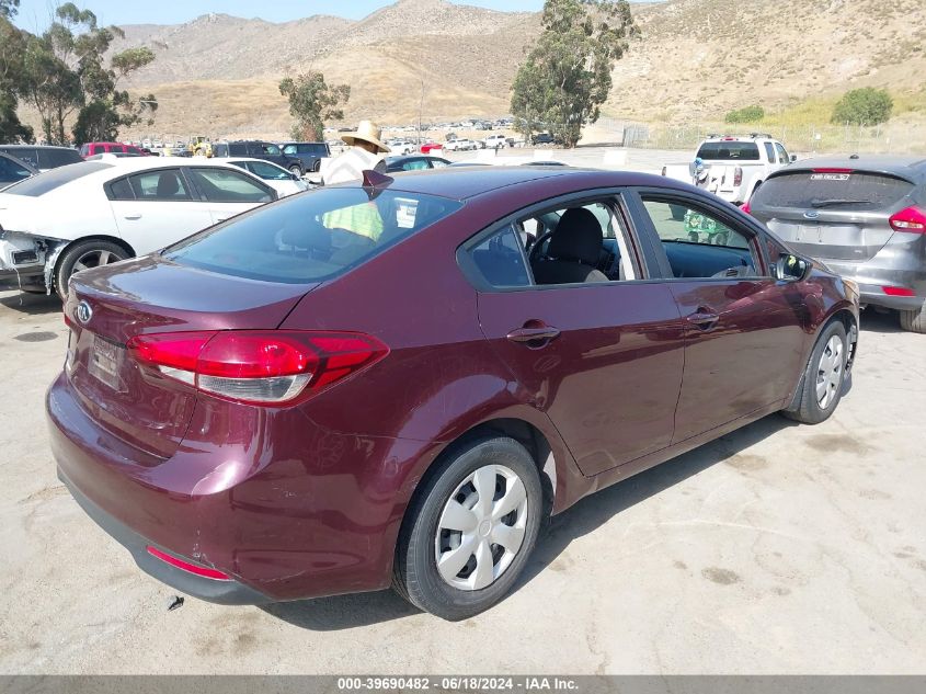 2017 Kia Forte Lx VIN: 3KPFK4A78HE089438 Lot: 39690482