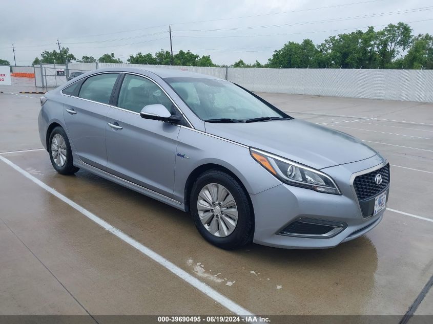 2016 HYUNDAI SONATA HYBRID/SE - KMHE24L1XGA039495