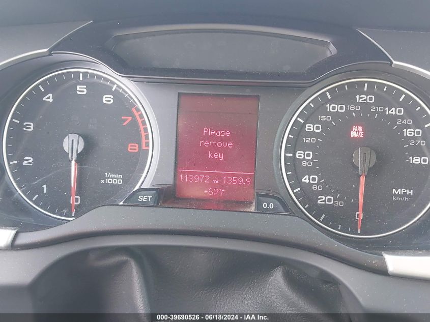 2010 Audi A4 2.0T Premium VIN: WAUBFAFL4AA047376 Lot: 39690526