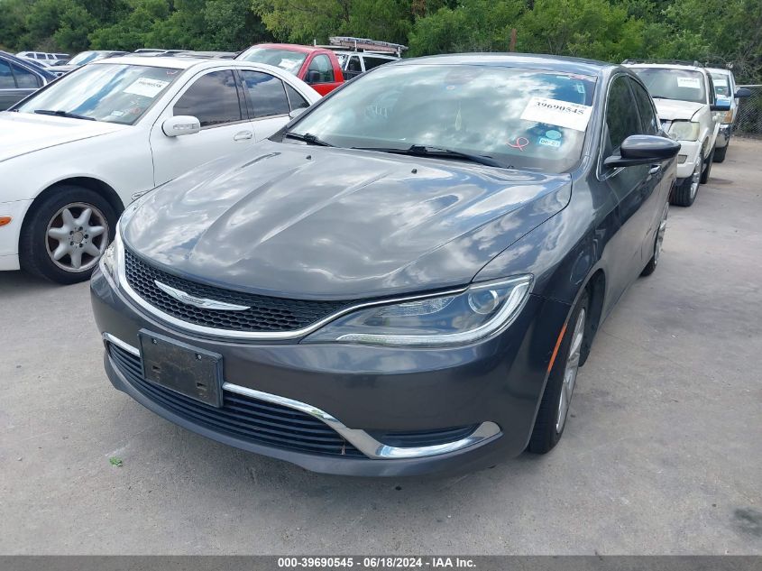 2015 Chrysler 200 Limited VIN: 1C3CCCAB4FN669684 Lot: 39690545