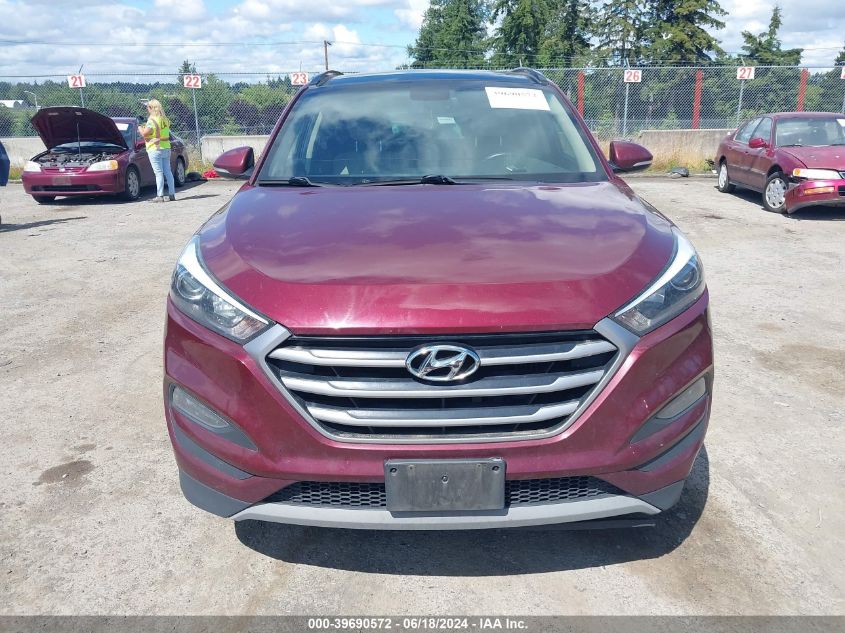 2017 Hyundai Tucson Value VIN: KM8J3CA27HU553337 Lot: 39690572