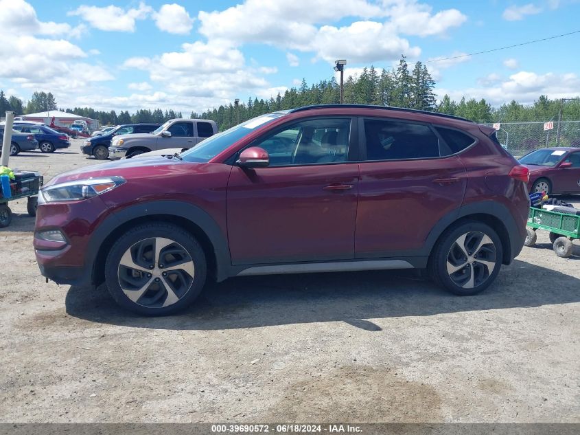 2017 Hyundai Tucson Value VIN: KM8J3CA27HU553337 Lot: 39690572