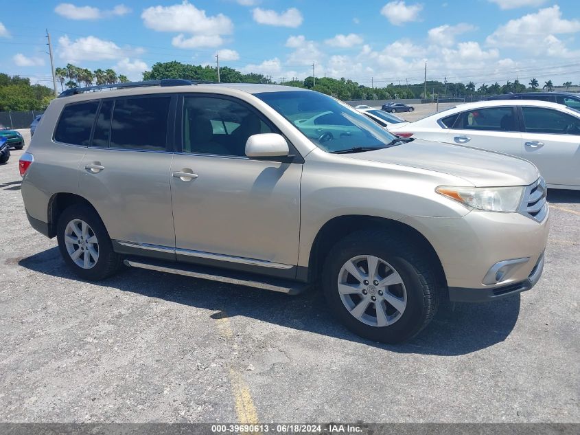 2013 Toyota Highlander Base Plus VIN: 5TDZA3EH8DS037479 Lot: 39690613