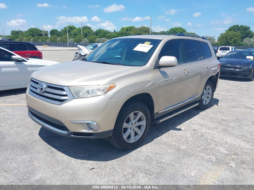 2013 Toyota Highlander Base Plus VIN: 5TDZA3EH8DS037479 Lot: 39690613