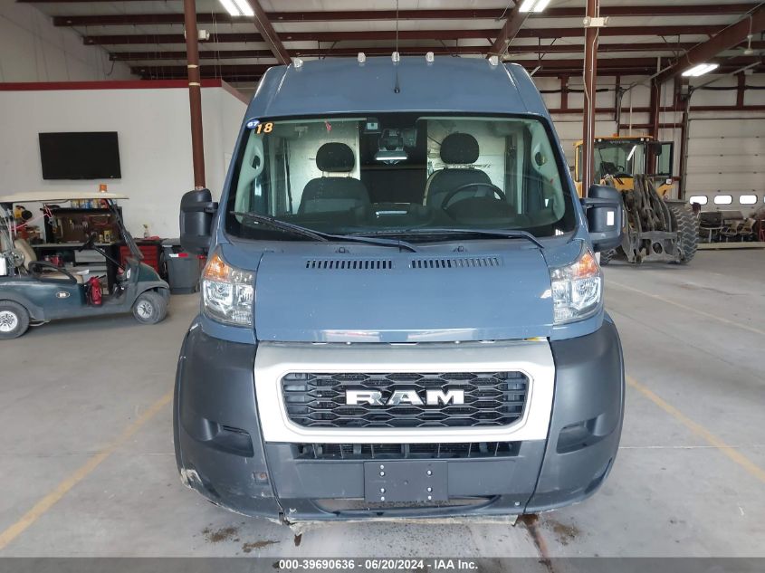 2019 Ram Promaster 3500 Cargo Van High Roof 159 Wb Ext VIN: 3C6URVJGXKE558021 Lot: 39690636