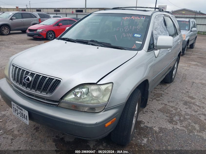 2001 Lexus Rx 300 VIN: JTJGF10U210115848 Lot: 39690647