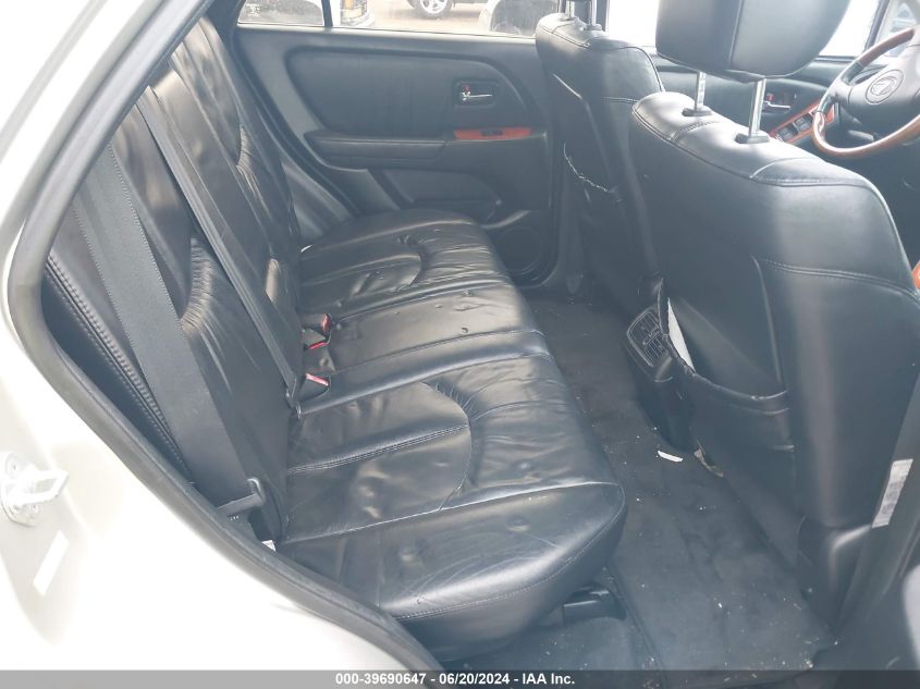 2001 Lexus Rx 300 VIN: JTJGF10U210115848 Lot: 39690647