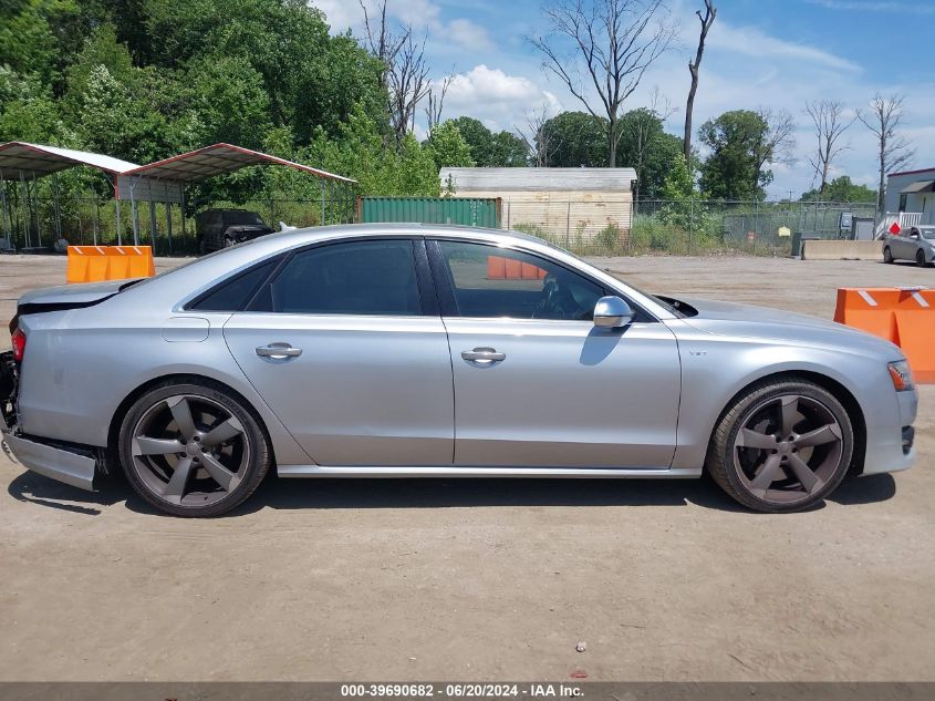 2015 Audi S8 Quattro VIN: WAUK2AFD0FN023385 Lot: 39690682