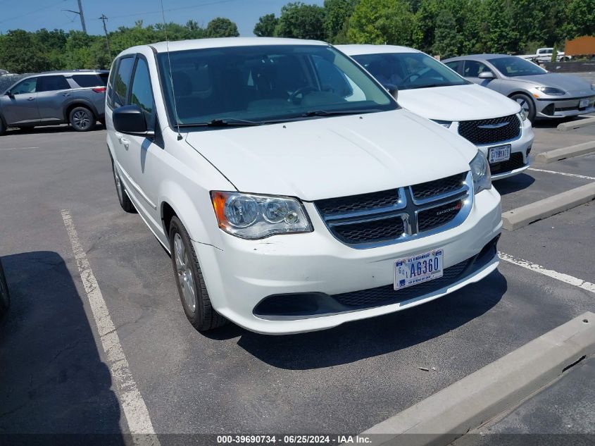 2016 Dodge Grand Caravan Se VIN: 2C4RDGBGXGR114599 Lot: 39690734