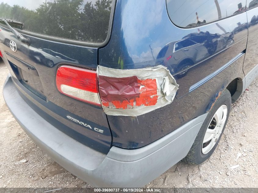 2002 Toyota Sienna Ce VIN: 4T3ZF19C72U464359 Lot: 39690737