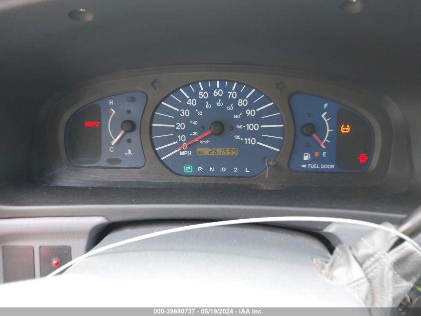 2002 Toyota Sienna Ce VIN: 4T3ZF19C72U464359 Lot: 39690737