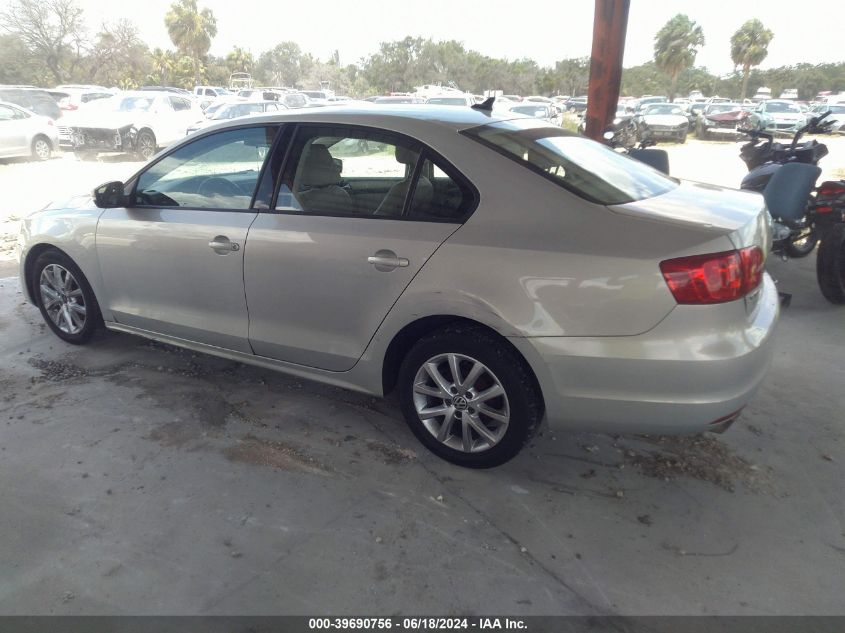 2011 Volkswagen Jetta 2.5L Se VIN: 3VWDX7AJXBM307458 Lot: 39690756