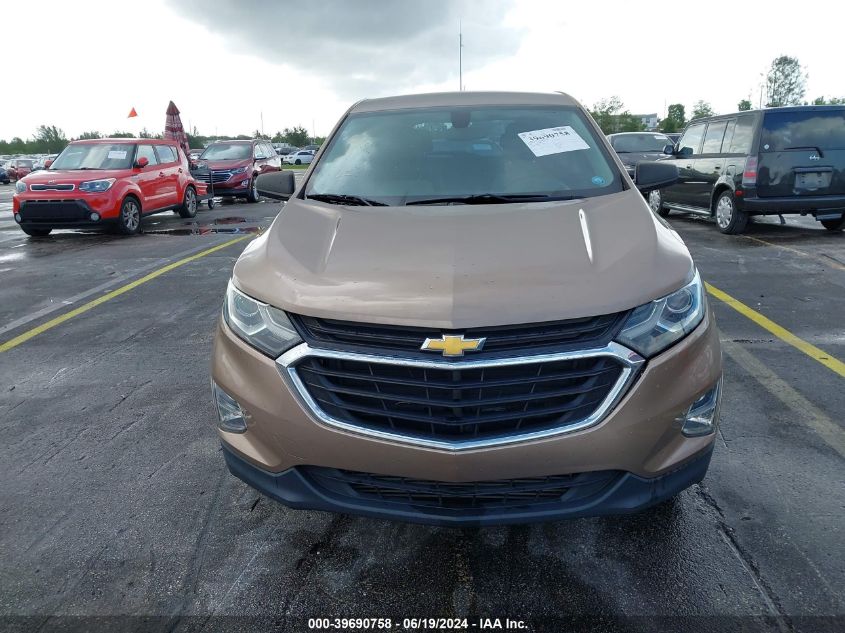 2018 Chevrolet Equinox Ls VIN: 3GNAXHEVXJL324457 Lot: 39690758