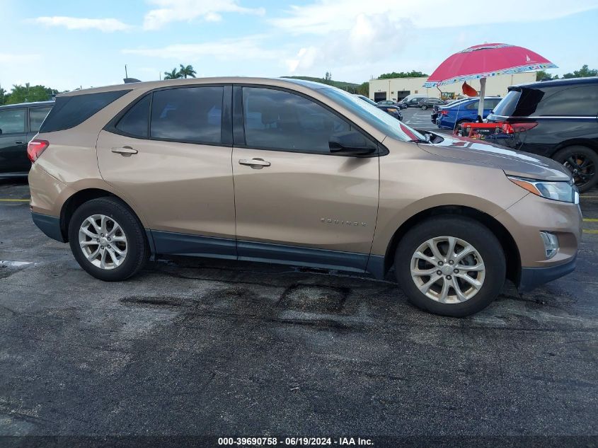 2018 Chevrolet Equinox Ls VIN: 3GNAXHEVXJL324457 Lot: 39690758