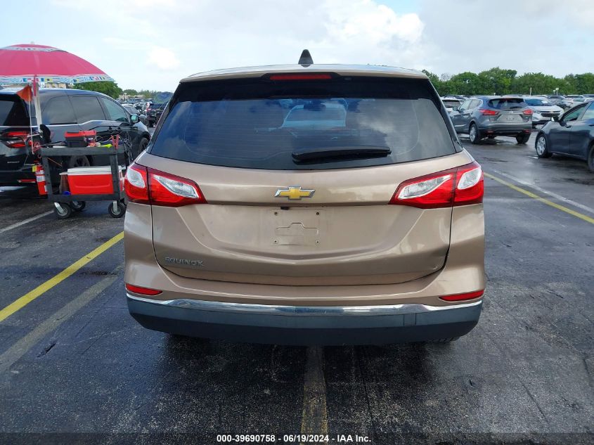 2018 Chevrolet Equinox Ls VIN: 3GNAXHEVXJL324457 Lot: 39690758