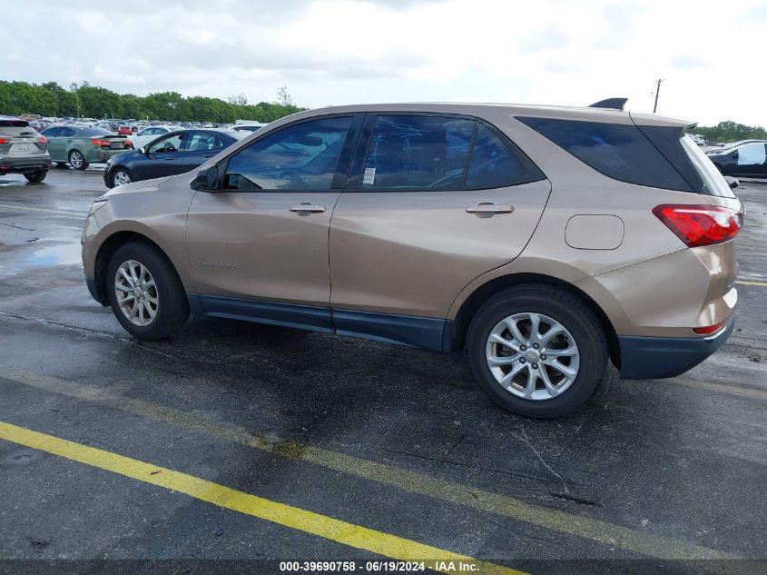 2018 Chevrolet Equinox Ls VIN: 3GNAXHEVXJL324457 Lot: 39690758