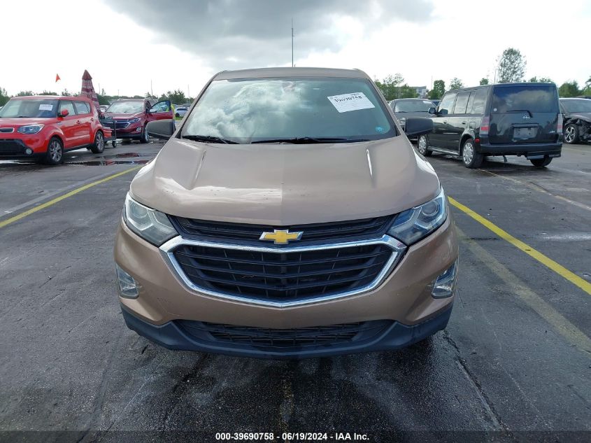 2018 Chevrolet Equinox Ls VIN: 3GNAXHEVXJL324457 Lot: 39690758