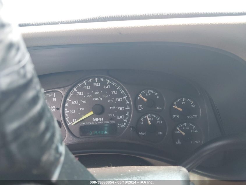 2001 Chevrolet Tahoe Lt VIN: 1GNEC13T51R108630 Lot: 39690854