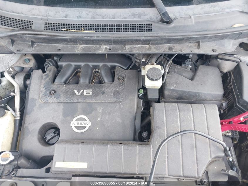 2009 Nissan Murano S/Sl/Le VIN: JN8AZ18W19W159519 Lot: 39690855