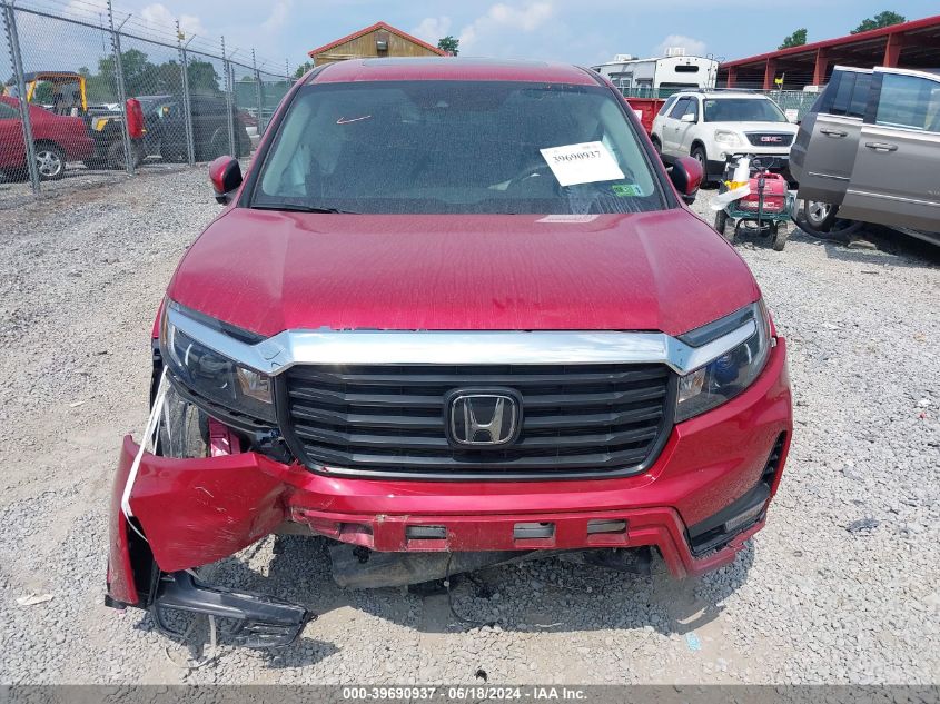 2022 Honda Ridgeline Rtl VIN: 5FPYK3F58NB011880 Lot: 39690937