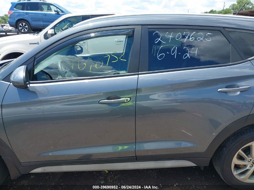 2017 Hyundai Tucson Se VIN: KM8J33A4XHU528420 Lot: 39690952