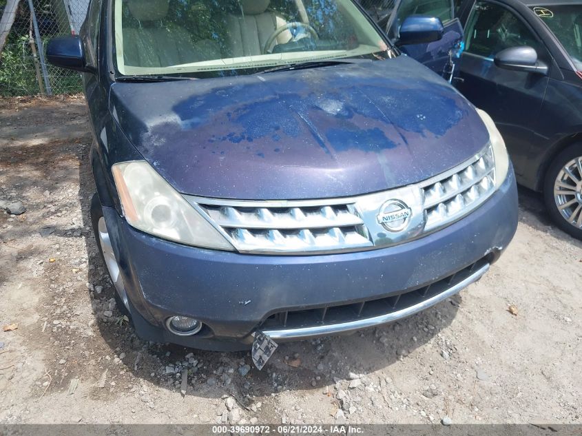 2006 Nissan Murano Sl VIN: JN8AZ08T96W420973 Lot: 39690972