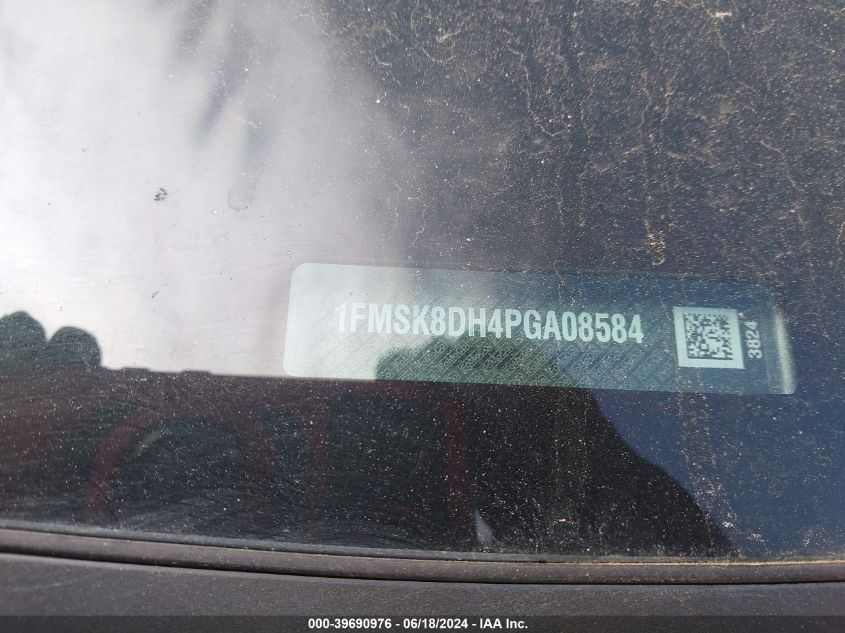 2023 Ford Explorer Xlt VIN: 1FMSK8DH4PGA08584 Lot: 39690976