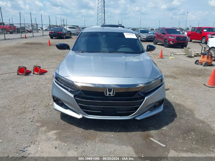 2022 Honda Accord Sport VIN: 1HGCV1F37NA042111 Lot: 39691095