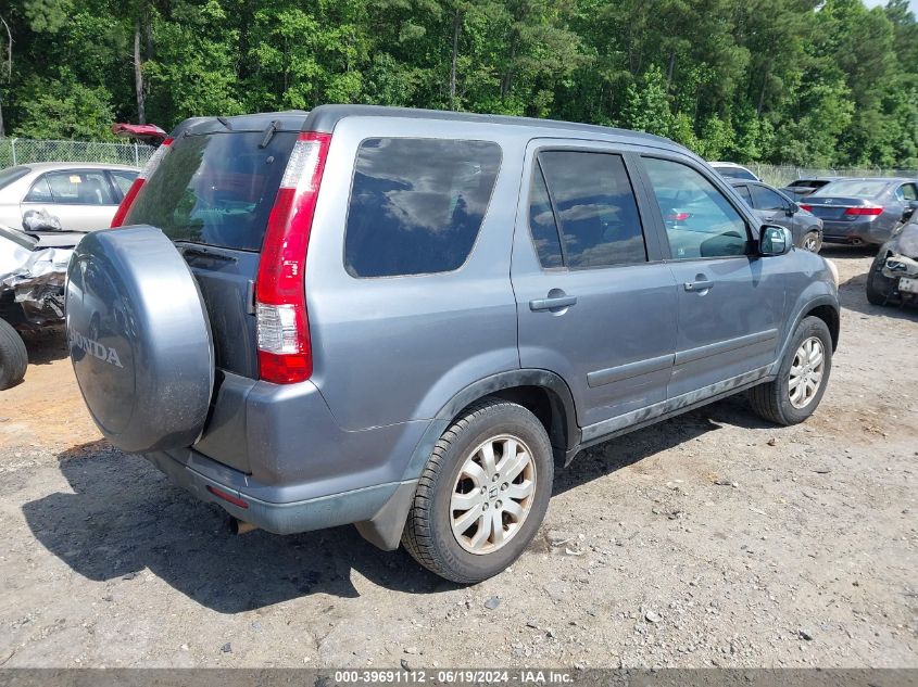 2005 Honda Cr-V Se VIN: SHSRD78905U305796 Lot: 39691112