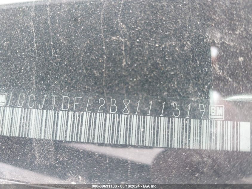 2011 Chevrolet Colorado 2Lt VIN: 1GCJTDFE2B8111319 Lot: 39691138